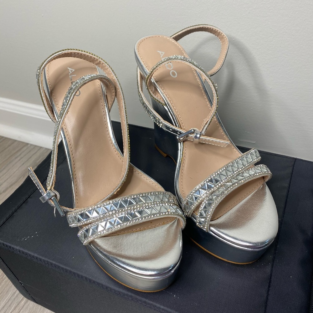 ALDO Silver & Diamond Wedges